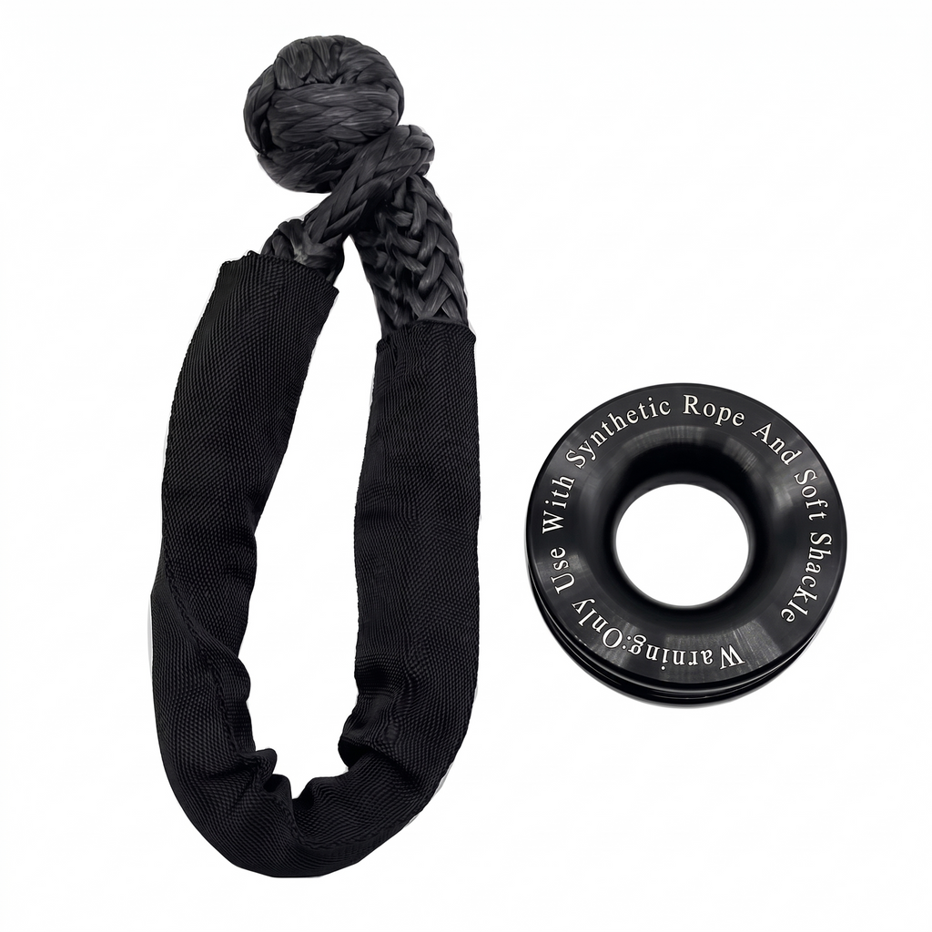 PRIVON Soft Shackle & Recovery Ring Kit – 48,000 LBS Breaking Strength