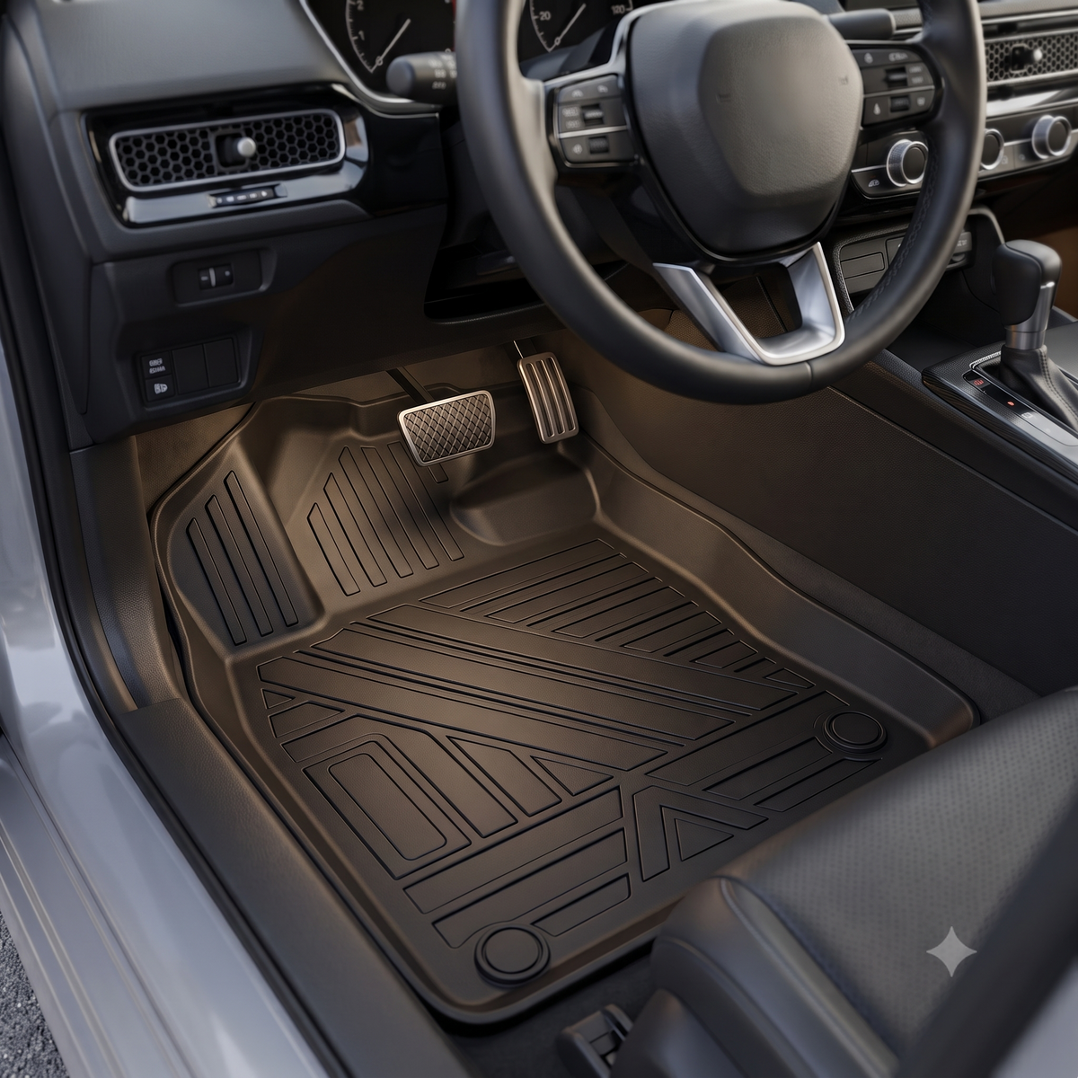 Honda Civic Sedan Fuel 11th Gen 2022-2026 Custom-Fit All-Weather Car Mats
