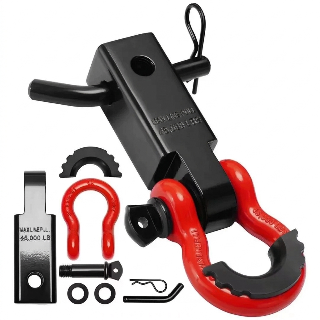 PRIVON 45,000 LBS Shackle Hitch Receiver – Heavy-Duty Recovery & Towing | Fits 2" Hitch