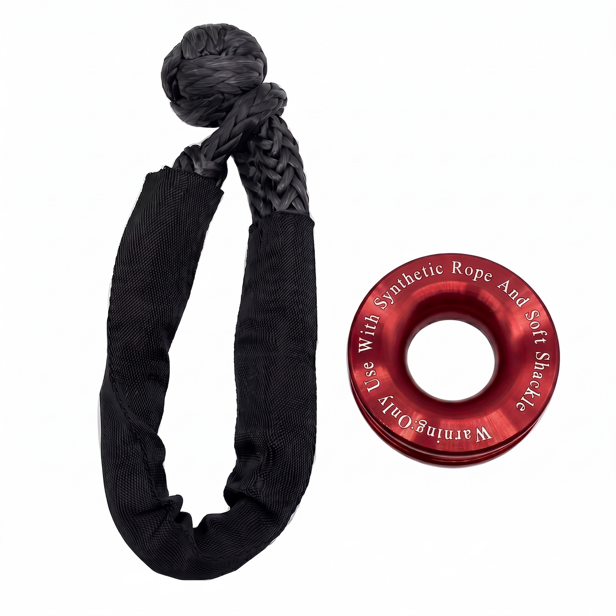 PRIVON Soft Shackle & Recovery Ring Kit – 48,000 LBS Breaking Strength