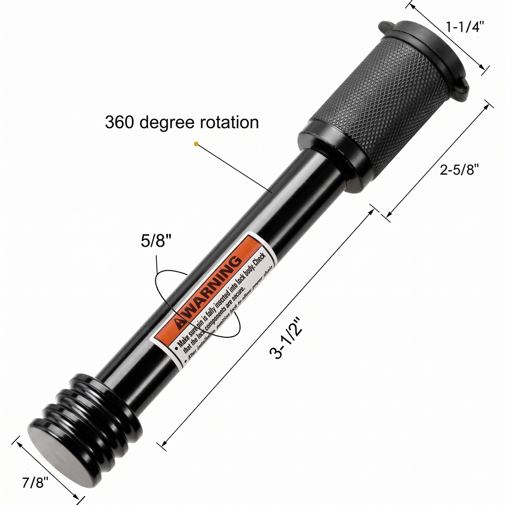 PRIVON SecureHitch Lock Pin – 5/8" Heavy-Duty Trailer Receiver Lock