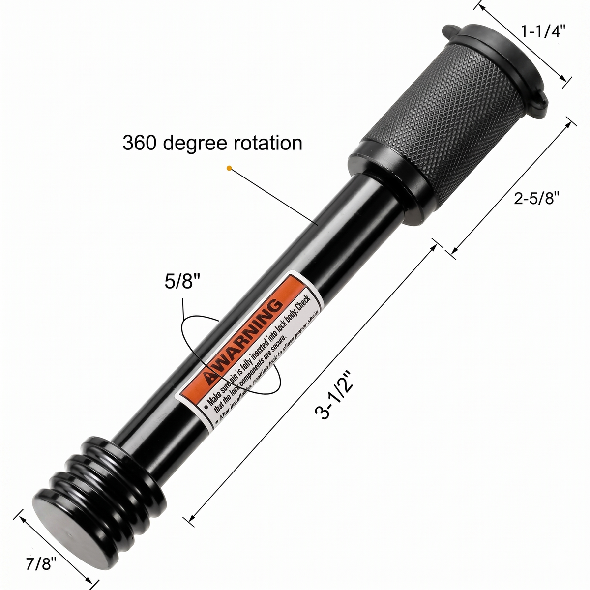 PRIVON SecureHitch Lock Pin – 5/8" Heavy-Duty Trailer Receiver Lock