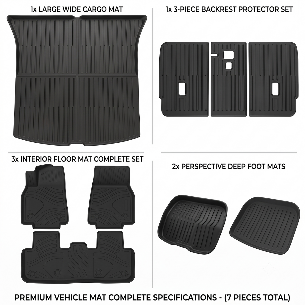Tesla Model Y 2025-2026 Custom-Fit All-Weather Car Mats