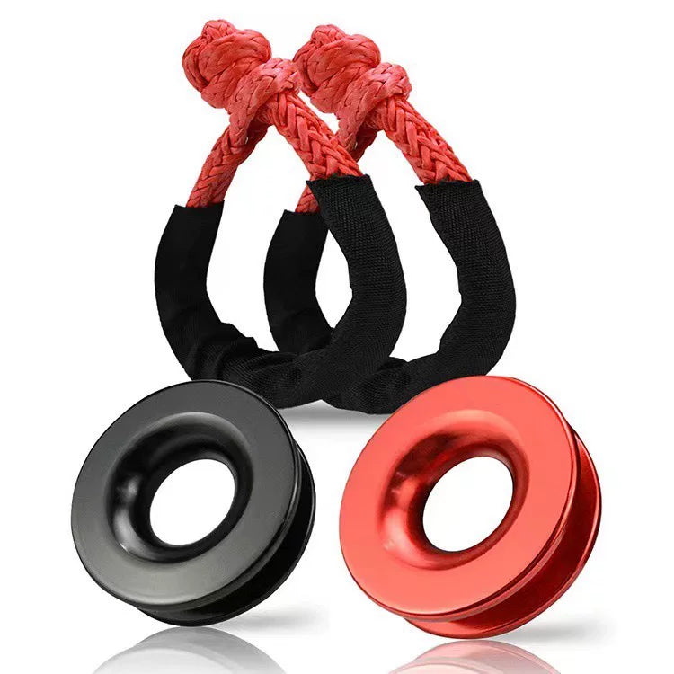 PRIVON Soft Shackle & Recovery Ring Kit – 48,000 LBS Breaking Strength