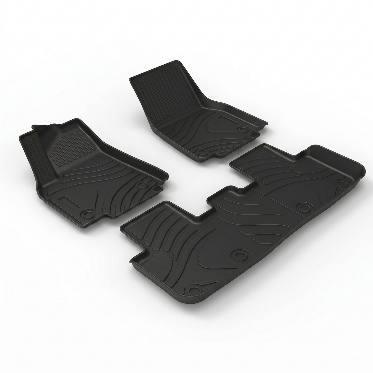 Tesla Model Y floor mats installed